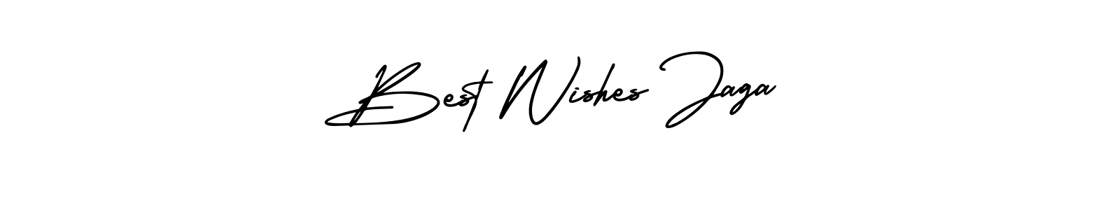 How to make Best Wishes Jaga name signature. Use AmerikaSignatureDemo-Regular style for creating short signs online. This is the latest handwritten sign. Best Wishes Jaga signature style 3 images and pictures png