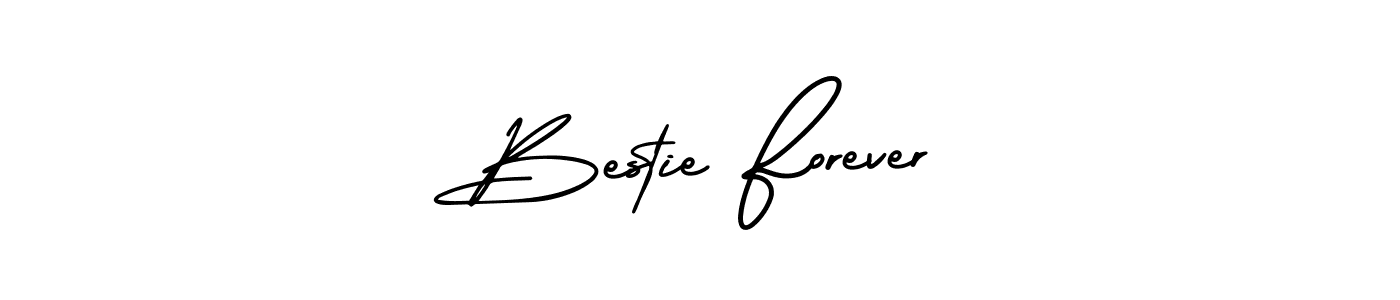 This is the best signature style for the Bestie Forever name. Also you like these signature font (AmerikaSignatureDemo-Regular). Mix name signature. Bestie Forever signature style 3 images and pictures png