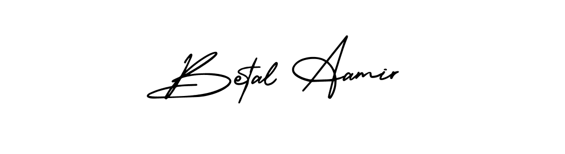 Also You can easily find your signature by using the search form. We will create Betal Aamir name handwritten signature images for you free of cost using AmerikaSignatureDemo-Regular sign style. Betal Aamir signature style 3 images and pictures png