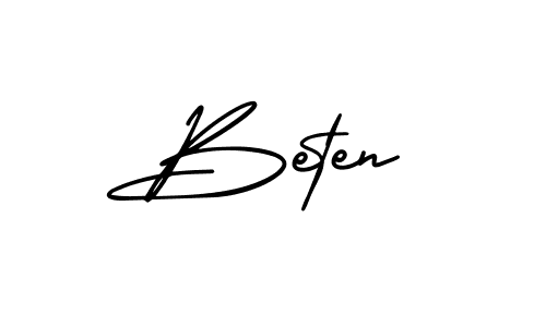 Make a beautiful signature design for name Beten. Use this online signature maker to create a handwritten signature for free. Beten signature style 3 images and pictures png