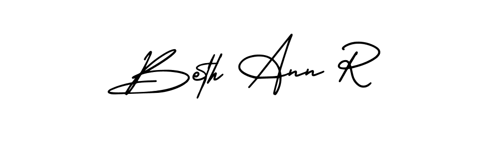 This is the best signature style for the Beth Ann R name. Also you like these signature font (AmerikaSignatureDemo-Regular). Mix name signature. Beth Ann R signature style 3 images and pictures png