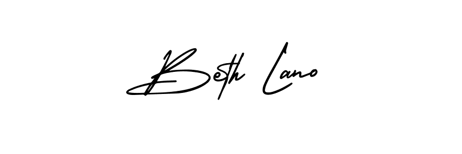 Create a beautiful signature design for name Beth Lano. With this signature (AmerikaSignatureDemo-Regular) fonts, you can make a handwritten signature for free. Beth Lano signature style 3 images and pictures png