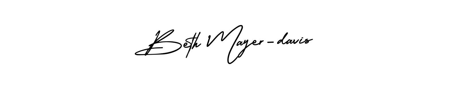 AmerikaSignatureDemo-Regular is a professional signature style that is perfect for those who want to add a touch of class to their signature. It is also a great choice for those who want to make their signature more unique. Get Beth Mayer-davis name to fancy signature for free. Beth Mayer-davis signature style 3 images and pictures png