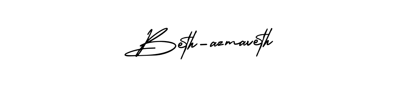 It looks lik you need a new signature style for name Beth-azmaveth. Design unique handwritten (AmerikaSignatureDemo-Regular) signature with our free signature maker in just a few clicks. Beth-azmaveth signature style 3 images and pictures png