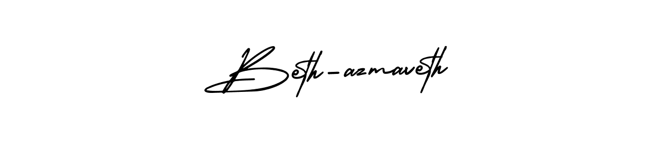 Make a beautiful signature design for name Beth-azmaveth. With this signature (AmerikaSignatureDemo-Regular) style, you can create a handwritten signature for free. Beth-azmaveth signature style 3 images and pictures png