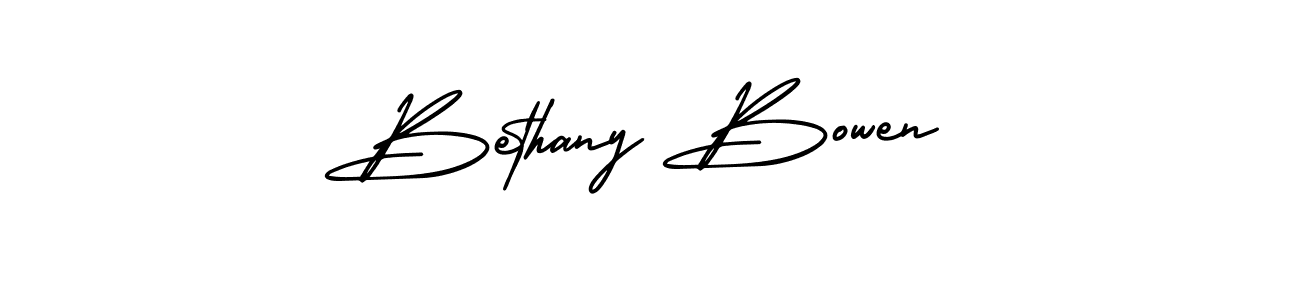 Make a beautiful signature design for name Bethany Bowen. With this signature (AmerikaSignatureDemo-Regular) style, you can create a handwritten signature for free. Bethany Bowen signature style 3 images and pictures png