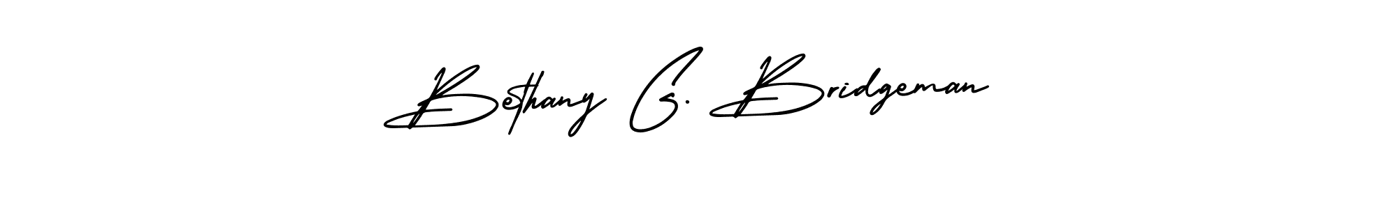 Make a beautiful signature design for name Bethany G. Bridgeman. With this signature (AmerikaSignatureDemo-Regular) style, you can create a handwritten signature for free. Bethany G. Bridgeman signature style 3 images and pictures png