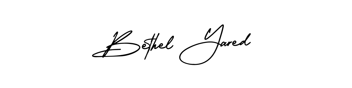 Check out images of Autograph of Bethel Yared name. Actor Bethel Yared Signature Style. AmerikaSignatureDemo-Regular is a professional sign style online. Bethel Yared signature style 3 images and pictures png