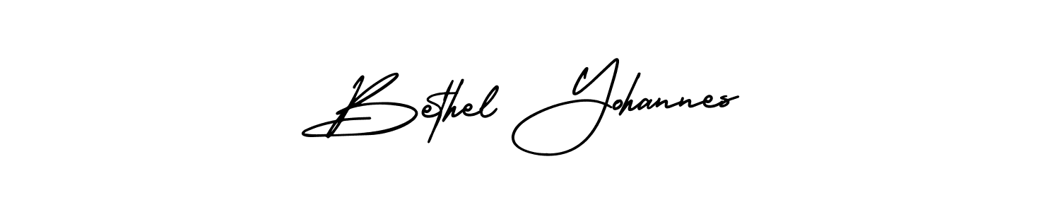 Make a beautiful signature design for name Bethel Yohannes. With this signature (AmerikaSignatureDemo-Regular) style, you can create a handwritten signature for free. Bethel Yohannes signature style 3 images and pictures png