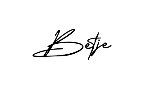 You should practise on your own different ways (AmerikaSignatureDemo-Regular) to write your name (Betje) in signature. don't let someone else do it for you. Betje signature style 3 images and pictures png