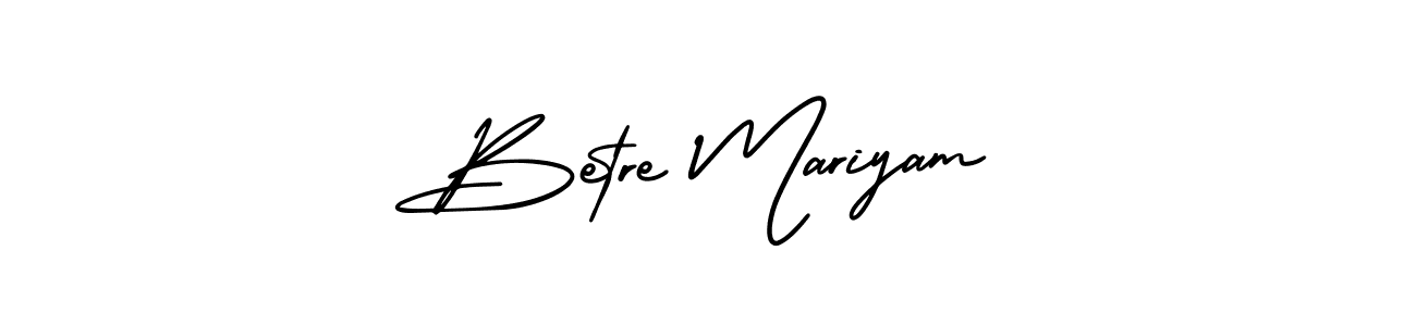if you are searching for the best signature style for your name Betre Mariyam. so please give up your signature search. here we have designed multiple signature styles  using AmerikaSignatureDemo-Regular. Betre Mariyam signature style 3 images and pictures png