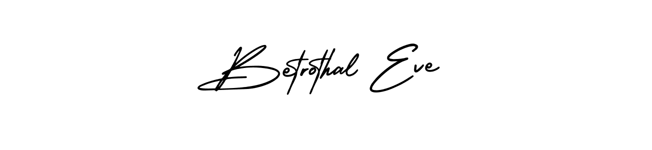 You should practise on your own different ways (AmerikaSignatureDemo-Regular) to write your name (Betrothal Eve) in signature. don't let someone else do it for you. Betrothal Eve signature style 3 images and pictures png