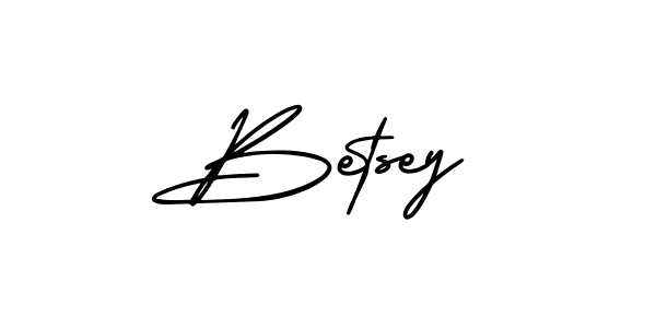 Betsey stylish signature style. Best Handwritten Sign (AmerikaSignatureDemo-Regular) for my name. Handwritten Signature Collection Ideas for my name Betsey. Betsey signature style 3 images and pictures png