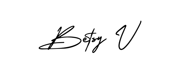 Best and Professional Signature Style for Betsy V. AmerikaSignatureDemo-Regular Best Signature Style Collection. Betsy V signature style 3 images and pictures png