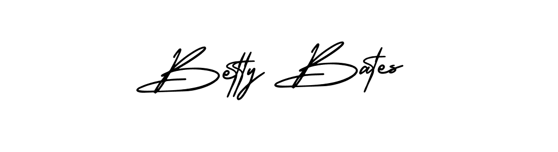 How to make Betty Bates name signature. Use AmerikaSignatureDemo-Regular style for creating short signs online. This is the latest handwritten sign. Betty Bates signature style 3 images and pictures png