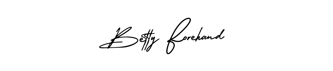 AmerikaSignatureDemo-Regular is a professional signature style that is perfect for those who want to add a touch of class to their signature. It is also a great choice for those who want to make their signature more unique. Get Betty Forehand name to fancy signature for free. Betty Forehand signature style 3 images and pictures png