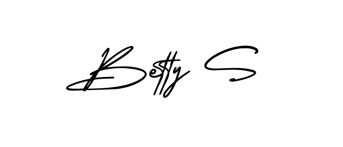 Betty S stylish signature style. Best Handwritten Sign (AmerikaSignatureDemo-Regular) for my name. Handwritten Signature Collection Ideas for my name Betty S. Betty S signature style 3 images and pictures png