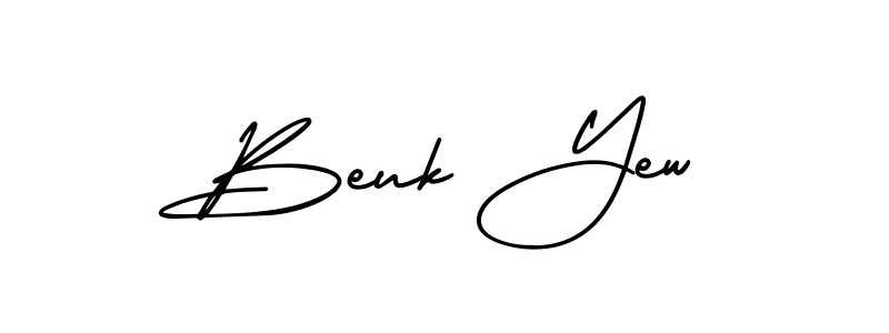 It looks lik you need a new signature style for name Beuk Yew. Design unique handwritten (AmerikaSignatureDemo-Regular) signature with our free signature maker in just a few clicks. Beuk Yew signature style 3 images and pictures png
