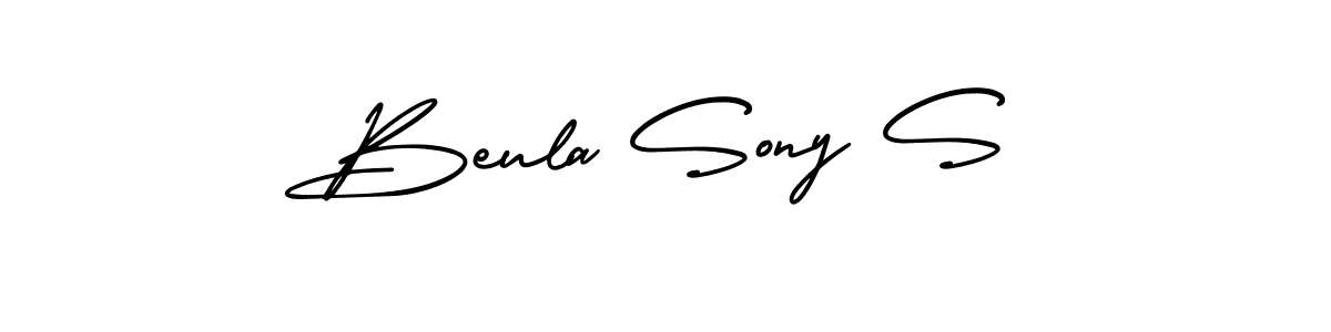 Make a short Beula Sony S signature style. Manage your documents anywhere anytime using AmerikaSignatureDemo-Regular. Create and add eSignatures, submit forms, share and send files easily. Beula Sony S signature style 3 images and pictures png