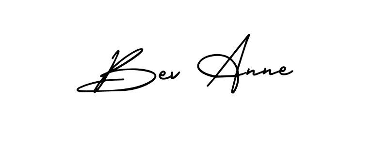 Design your own signature with our free online signature maker. With this signature software, you can create a handwritten (AmerikaSignatureDemo-Regular) signature for name Bev Anne. Bev Anne signature style 3 images and pictures png