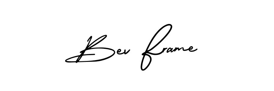 Similarly AmerikaSignatureDemo-Regular is the best handwritten signature design. Signature creator online .You can use it as an online autograph creator for name Bev Frame. Bev Frame signature style 3 images and pictures png