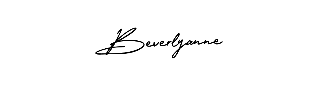 Design your own signature with our free online signature maker. With this signature software, you can create a handwritten (AmerikaSignatureDemo-Regular) signature for name Beverlyanne. Beverlyanne signature style 3 images and pictures png