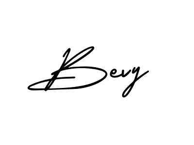 Design your own signature with our free online signature maker. With this signature software, you can create a handwritten (AmerikaSignatureDemo-Regular) signature for name Bevy. Bevy signature style 3 images and pictures png