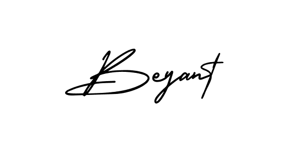 Design your own signature with our free online signature maker. With this signature software, you can create a handwritten (AmerikaSignatureDemo-Regular) signature for name Beyant. Beyant signature style 3 images and pictures png