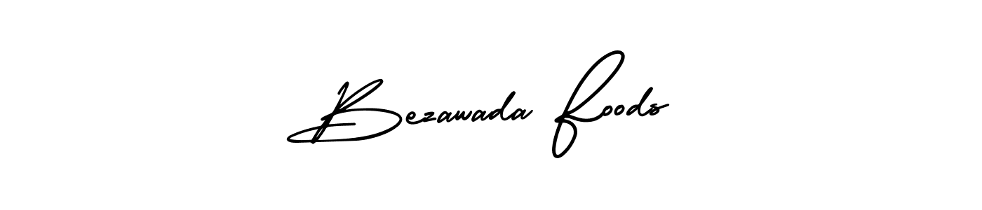 It looks lik you need a new signature style for name Bezawada Foods. Design unique handwritten (AmerikaSignatureDemo-Regular) signature with our free signature maker in just a few clicks. Bezawada Foods signature style 3 images and pictures png