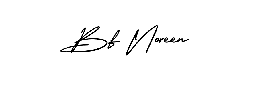 Also You can easily find your signature by using the search form. We will create Bf Noreen name handwritten signature images for you free of cost using AmerikaSignatureDemo-Regular sign style. Bf Noreen signature style 3 images and pictures png