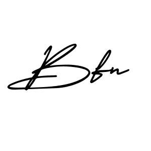 How to make Bfn name signature. Use AmerikaSignatureDemo-Regular style for creating short signs online. This is the latest handwritten sign. Bfn signature style 3 images and pictures png