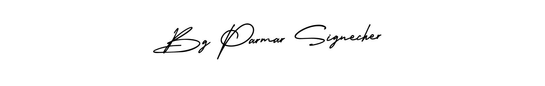 Make a beautiful signature design for name Bg Parmar Signecher. With this signature (AmerikaSignatureDemo-Regular) style, you can create a handwritten signature for free. Bg Parmar Signecher signature style 3 images and pictures png