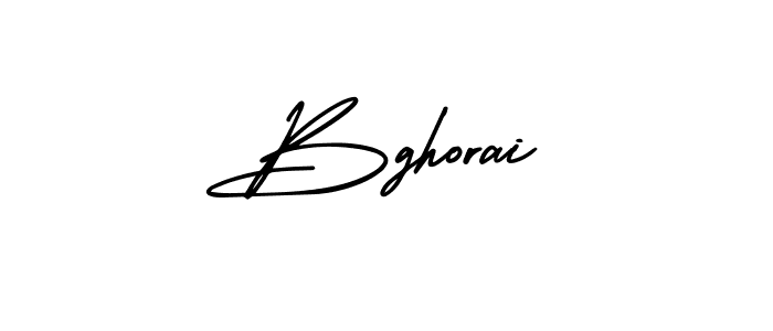 How to make Bghorai name signature. Use AmerikaSignatureDemo-Regular style for creating short signs online. This is the latest handwritten sign. Bghorai signature style 3 images and pictures png