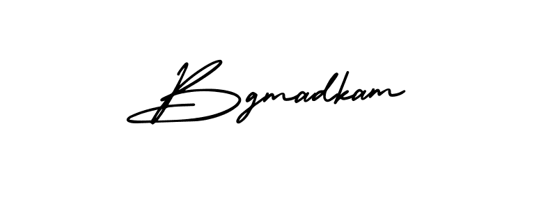 Create a beautiful signature design for name Bgmadkam. With this signature (AmerikaSignatureDemo-Regular) fonts, you can make a handwritten signature for free. Bgmadkam signature style 3 images and pictures png