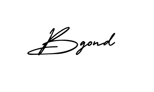 It looks lik you need a new signature style for name Bgond. Design unique handwritten (AmerikaSignatureDemo-Regular) signature with our free signature maker in just a few clicks. Bgond signature style 3 images and pictures png