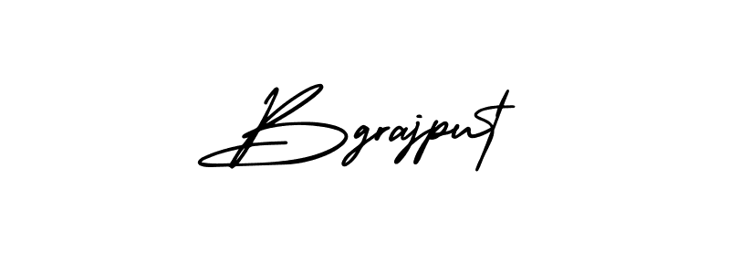 You should practise on your own different ways (AmerikaSignatureDemo-Regular) to write your name (Bgrajput) in signature. don't let someone else do it for you. Bgrajput signature style 3 images and pictures png