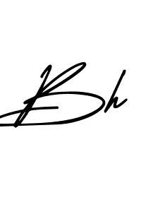 Make a beautiful signature design for name Bh. With this signature (AmerikaSignatureDemo-Regular) style, you can create a handwritten signature for free. Bh signature style 3 images and pictures png