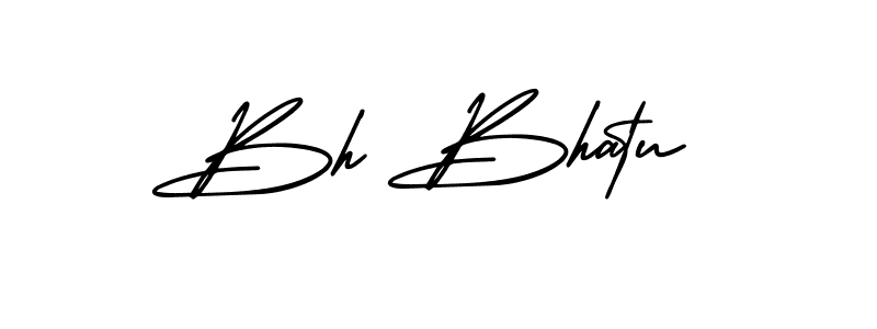 Design your own signature with our free online signature maker. With this signature software, you can create a handwritten (AmerikaSignatureDemo-Regular) signature for name Bh Bhatu. Bh Bhatu signature style 3 images and pictures png