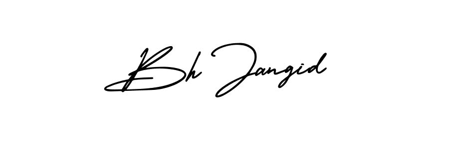 It looks lik you need a new signature style for name Bh Jangid. Design unique handwritten (AmerikaSignatureDemo-Regular) signature with our free signature maker in just a few clicks. Bh Jangid signature style 3 images and pictures png