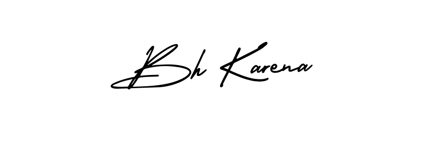 if you are searching for the best signature style for your name Bh Karena. so please give up your signature search. here we have designed multiple signature styles  using AmerikaSignatureDemo-Regular. Bh Karena signature style 3 images and pictures png
