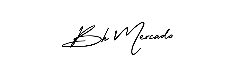 Make a beautiful signature design for name Bh Mercado. With this signature (AmerikaSignatureDemo-Regular) style, you can create a handwritten signature for free. Bh Mercado signature style 3 images and pictures png