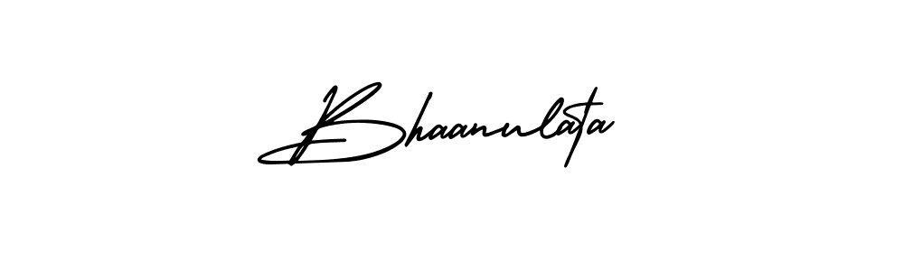 You should practise on your own different ways (AmerikaSignatureDemo-Regular) to write your name (Bhaanulata) in signature. don't let someone else do it for you. Bhaanulata signature style 3 images and pictures png