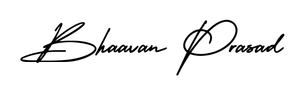 Similarly AmerikaSignatureDemo-Regular is the best handwritten signature design. Signature creator online. You can use it as an online autograph creator for name Bhaavan Prasad. Bhaavan Prasad signature style 3 images and pictures png