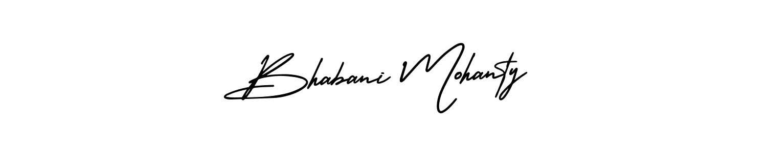 You should practise on your own different ways (AmerikaSignatureDemo-Regular) to write your name (Bhabani Mohanty) in signature. don't let someone else do it for you. Bhabani Mohanty signature style 3 images and pictures png