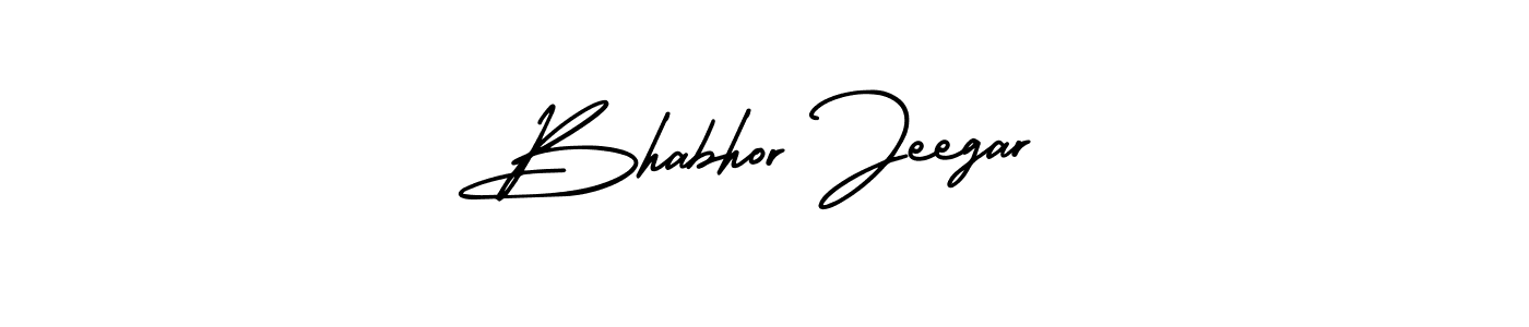 Design your own signature with our free online signature maker. With this signature software, you can create a handwritten (AmerikaSignatureDemo-Regular) signature for name Bhabhor Jeegar. Bhabhor Jeegar signature style 3 images and pictures png