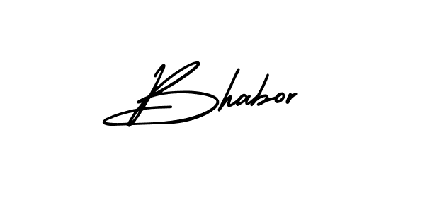 Use a signature maker to create a handwritten signature online. With this signature software, you can design (AmerikaSignatureDemo-Regular) your own signature for name Bhabor. Bhabor signature style 3 images and pictures png