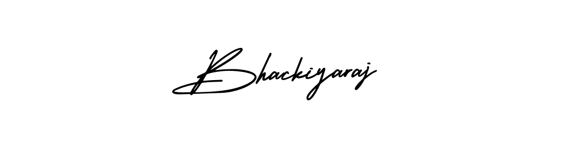 This is the best signature style for the Bhackiyaraj name. Also you like these signature font (AmerikaSignatureDemo-Regular). Mix name signature. Bhackiyaraj signature style 3 images and pictures png