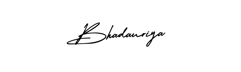 Design your own signature with our free online signature maker. With this signature software, you can create a handwritten (AmerikaSignatureDemo-Regular) signature for name Bhadauriya. Bhadauriya signature style 3 images and pictures png