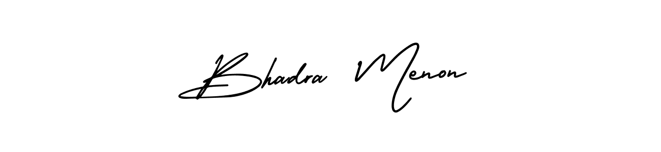 You can use this online signature creator to create a handwritten signature for the name Bhadra  Menon. This is the best online autograph maker. Bhadra  Menon signature style 3 images and pictures png