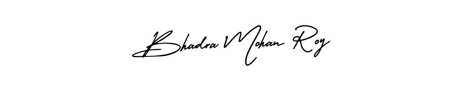 This is the best signature style for the Bhadra Mohan Roy name. Also you like these signature font (AmerikaSignatureDemo-Regular). Mix name signature. Bhadra Mohan Roy signature style 3 images and pictures png